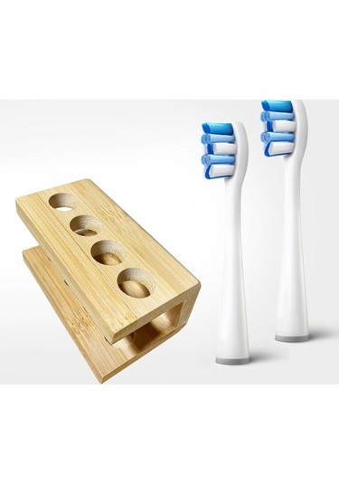 Pazly Tutucu Suntek Magideal Kafaları Fırçası Elektrikli Diş Ahşap 4-delik Bf Diğer