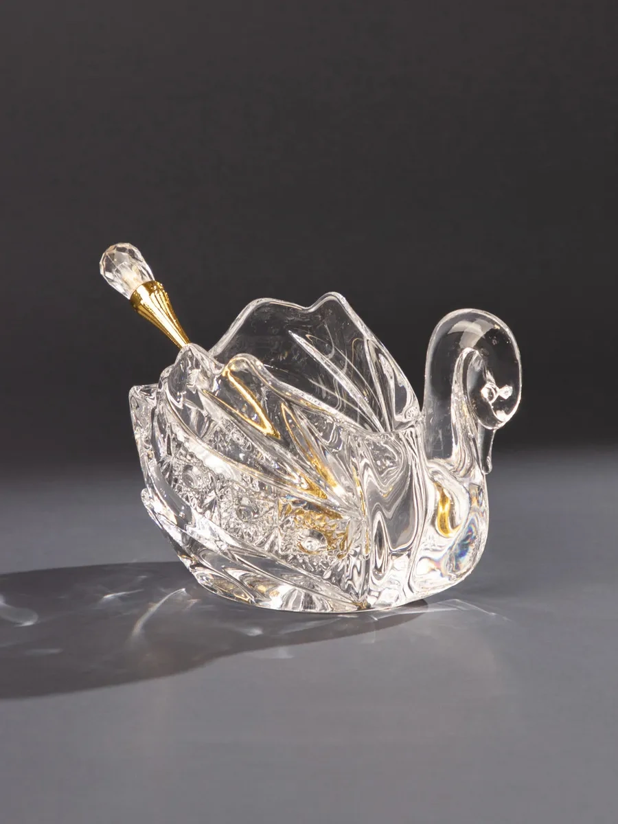 Lefard Cam Havyarlık "kuğu" 85 Ml Kaşık Yerinde 149198751 Beyaz