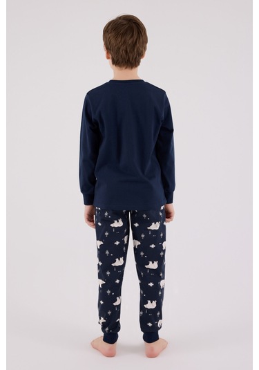 Rolypoly Erkek Çocuk Lacivert Pijama Takımı Rp3718-c-v1