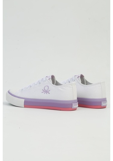 Benetton İthal Beyaz Lila Çocuk Spor Ayakkabı Bnı-10041 001