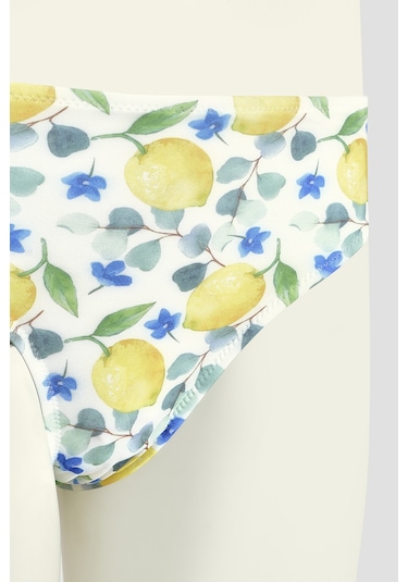 Loya Kadın Renkli Lemon Tek Alt Bikini Çok Renkli