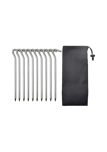 Maiyame 10 Adet 18cm Alüminyum Kamp Çadır Topuzu Seti - Feneri Ve Rüzgar Teli İçin Dayanıklı Tutanak Aksesuarı