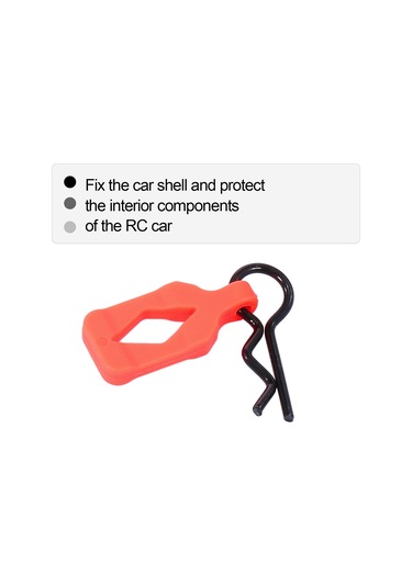 Kosona 1/10 Rc Araçlar İçin 4 Adet Turuncu Gövde Sabitleme Pimi, Traxxas, Hsp, Redcat Uyumlu