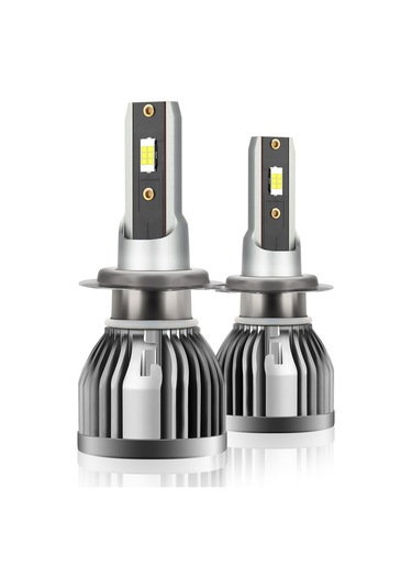 Teltree Q3 Modeli H7 Arayüzlü Araç Led Farları, 6000k Beyaz Işık, Ip68 Su Geçirmez, 50.000 Saat Ömür, Kolay Kurulum 1 Çift