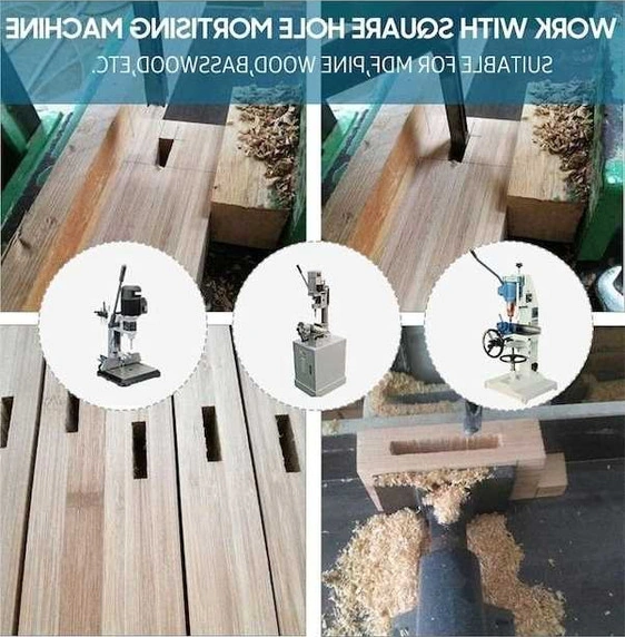 Tongxida Kare Delik Matkap Ucu Ağaç İşleme Delik Testere 5 Adet Kullanışlı Ekipman