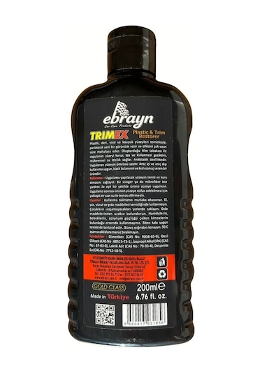 Plastik Trim Yenileyici Ve Parlatıcı 200 Ml