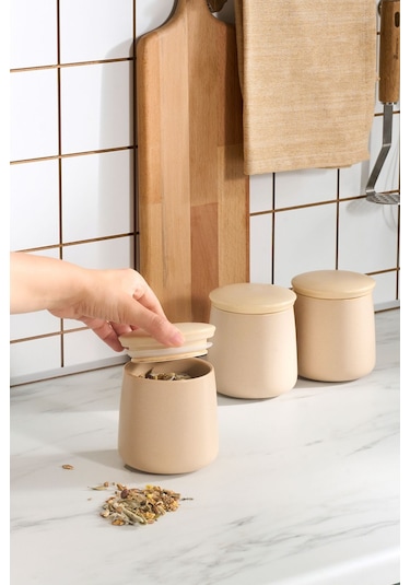 Karaca  Lola 3 lü Baharat Takımı Bej