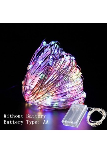 Çok Renkli Ev İçin Noel Süslemeleri Yeni Yıl Çelenk Peri Dize Işık Noel Süsleri İçin Noel Ağacı Dekorasyon 5m 50pcs Lights Çok Renkli