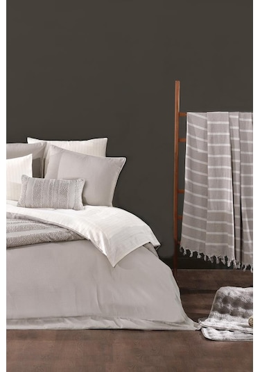 Lipa Lüks Comforter 13 Parça Çeyiz Seti Bej Bej