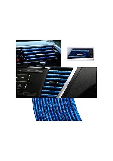 Meyzone Araç Içi Klima Izgara Hava Çıkış Dekoratif Şeritler Klima Şerit