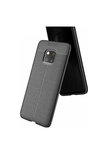 Huawei Mate 20 Pro Kilif Deri Tarzi Niss Silikon Case 389468501