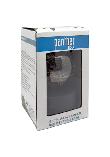 Panther Ledo-02sd Şarjlı Masa Lambası Siyah Çok Renkli