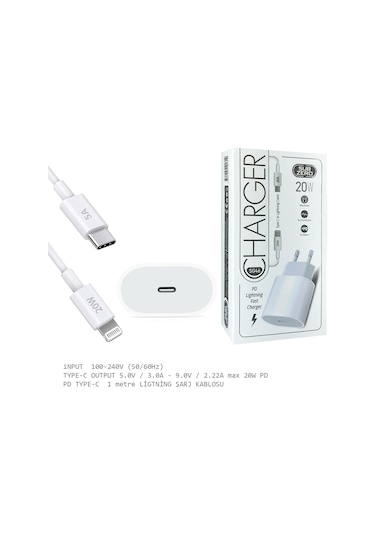 Subzero SG46 20 W Lıghtnıng PD Hızlı Şarj Cihazı Beyaz