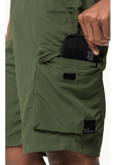 Jack Wolfskin Kalahari Cargo Erkek Şort-26408 - Yeşil