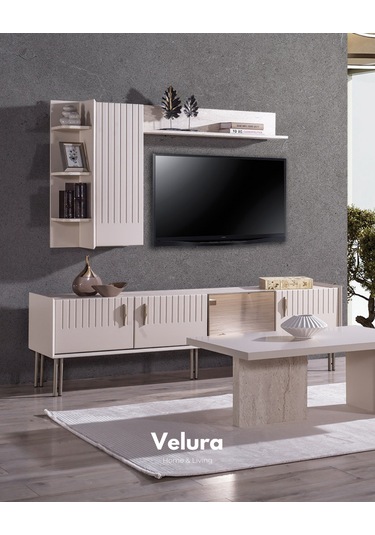 Tress Tv Ünitesi Kırık Beyaz