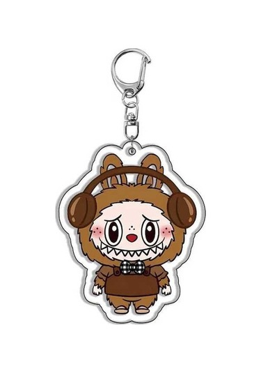 Novahub Sevimli Yeni Karikatür Anime Labubu Koyun Anahtarlık Akrilik Kolye Öğrenci Sırt Çantası