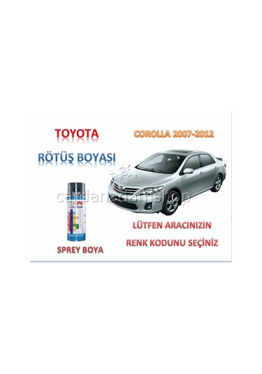 Toyota Corolla 2007-2013 Rötüş Boyası 400Ml Sprey (520384741)