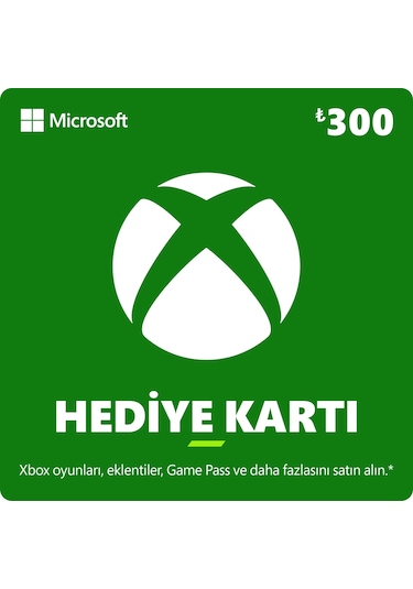 Microsoft Xbox Hediye Kartı 300 TL