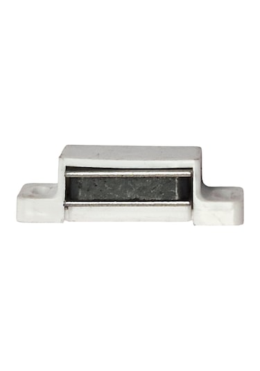 Mıknatıslı Çıt Çıt Kapı Pencere Sineklik Menteşe Mobilya Çıtçıtı Beyaz Plastik Kilit -5 Adet Beyaz