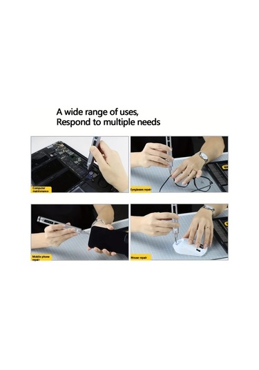 Honeybeeshop Precision Elektrikli Tornavida Seti Alüminyum Kutu Seti Cep Telefonu Onarım Çok Fonksiyonlu Kombinasyon Aracı Tatil Hediyesi