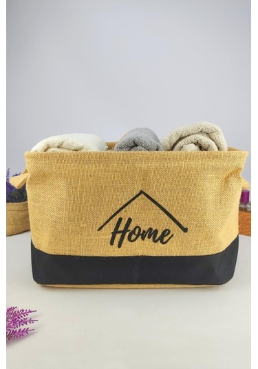 Digithome Hasır Çok Amaçlı Düzenleyici Organizer Mega Dikdörtgen Sepet Siyah - Cly-j1004