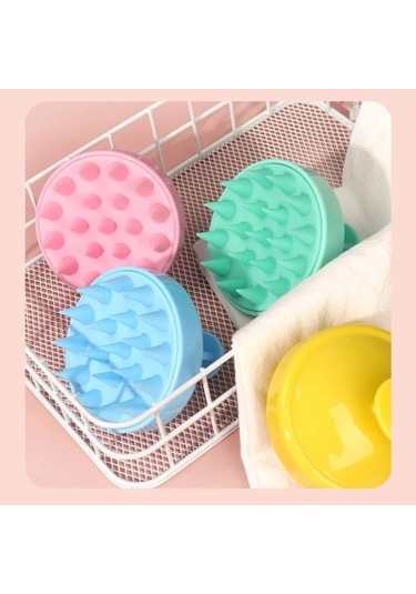 3 Adet Yeşil Saç Derisi Masaj Fırçası Temiz Saç Derisi Silikon Şampuan Saç Derisi Hava Yastığı Yumuşak Tarak Saç Yıkama Başlığı Spa Masaj Banyo Aracı Joov0v Çok Renkli