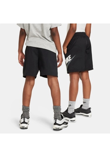 Sportswear Woven Çocuk Siyah Şort Siyah