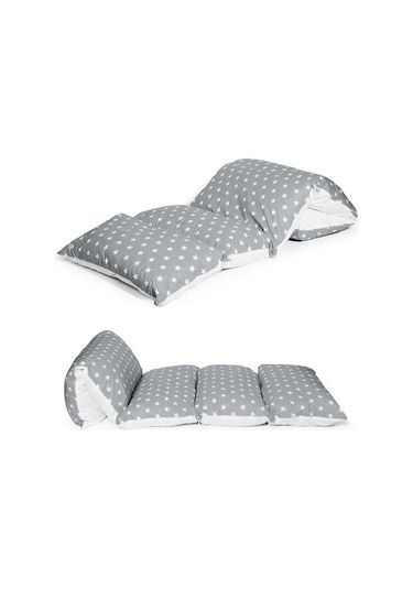 Bundera Puf Yıldızlı Çocuk Katlanır Yer Minderi Bebek Yer Yatağı