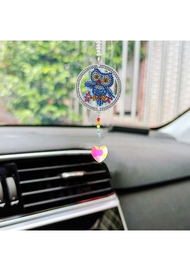 Xianwen Geeroyoo Elmas Boyama Araç Askılığı - 4 Farklı Desenli