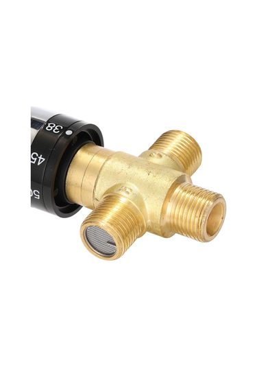 Banyo Ayarlanabilir Termostatik Karıştırma Vanası Pirinç Su Karıştırıcı Sıcak / Soğuk Su Karıştırma Sıcaklık Kontrol Vanası Ev Su Isıtıcısı İçin