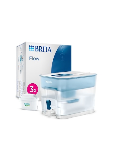 BRITA Flow 3x Maxtra Pro All-In-1 Filtreli Su Arıtma Sebili - 8,2 lt