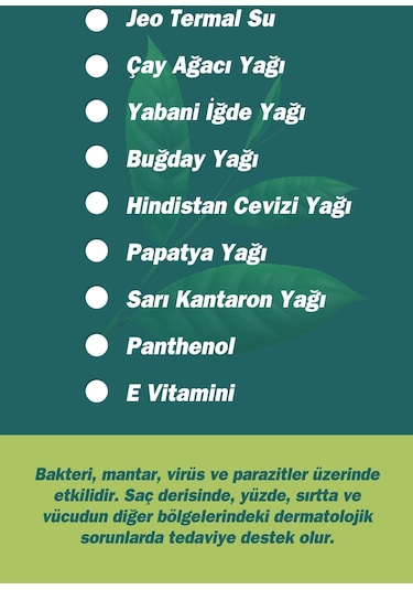 Tto Saç Ve Vücut Şampuanı 500 Ml Beyaz Çay Ağacı Yağı / Tea Tree Oıl