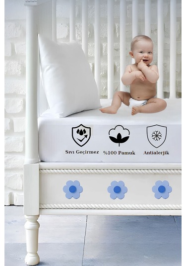 Formeya %100 Pamuk Sıvı Geçirmez Bebek Ve Çocuk Alezi