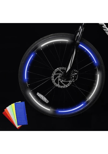 Kırmızı 1 Adet 8 Çıkartma -bisiklet Çıkartmaları Yansıtıcı Bant Floresan Mtb Bisik Şeritleri Bisiklet Kaskı Bisiklet Aks. 44383220 Kırmızı
