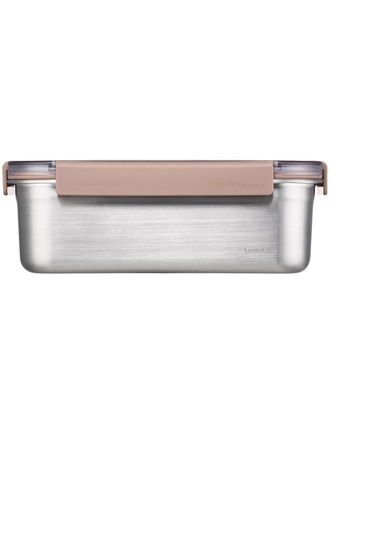 Locknlock Paslanmaz Çelik Fırın & Saklama Kabı Dörtgen Kilitli 2 Lt - Kahverengi Diğer