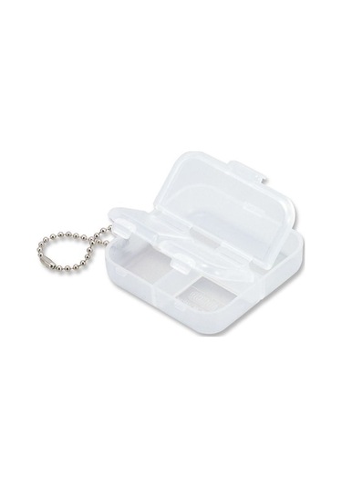 Meiho Square 4 Koma Case - Malzeme Kutusu Şeffaf