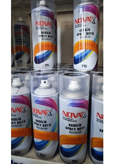 Novax Akrilik Sprey Boya 400 Ml Mat Siyah
