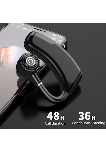 V10p Kablosuz Bluetooth V5.0 Spor Kulaklık Şarj Kutusu Desteği Olmadan Ses Alımı Siyah