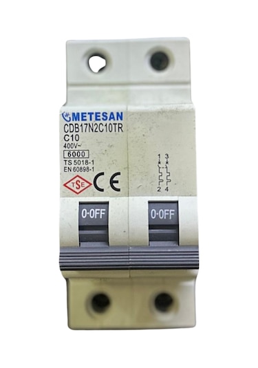 Metesan 2x10a C Serisi Otomatik Sigorta