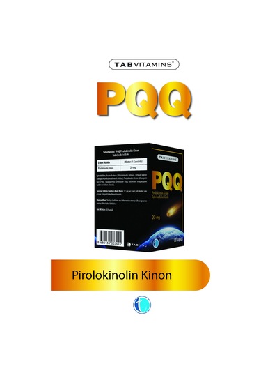Tabvitamins Pqq Pirolokinolin Kinon 20 Mg 30 Kapsül