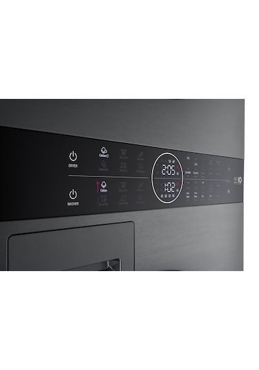 LG WashTower W4W8BVKKZHM 12 KG Yıkamalı 10 KG 2’si 1 Arada Ortak Panelli Çamaşır Makinesi - Inox