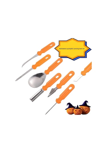 Vkemall Pumpkin Kase Kırıcı Seti, Paslanmaz Çelik Meyve Sebze Dilimleme Aleti, Halloween Dekorasyon Ve Mutfak Dıy Araçları Diğer