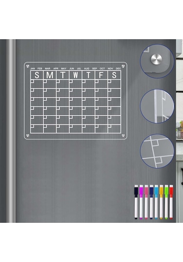 Suntek Buzdolabı Silinebilir Not Panosu Için Manyetik 11-adet Lacivert