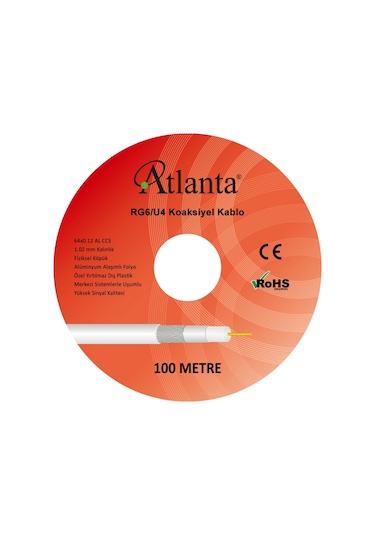 Atlanta Rg6/u4 64 Tel Ccs Anten Kablosu 100 Metre