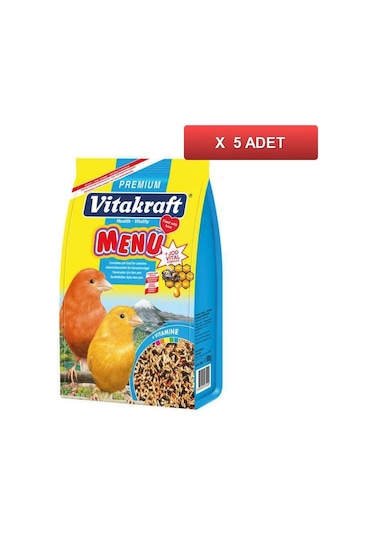 Vitakraft Menü Premium Kanarya Yemi 500 G(5 Adet)