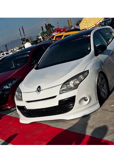 Megane 3 Coupe Hb Uyumlu ön Tampon Eki -Boyasız - Bodykit Store