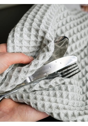 Tessolo Home Mutfak Havlusu Seti 3 Parça 40x60 Havlu 387728928 Gri