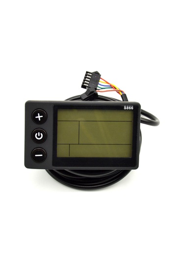 Geeroyoo Elektrikli Bisiklet Ve Dağ Bisikleti İçin Çok Fonksiyonlu Lcd Hız Ve Pil Göstergesi Dsl-qx091yb Model B Çok Renkli