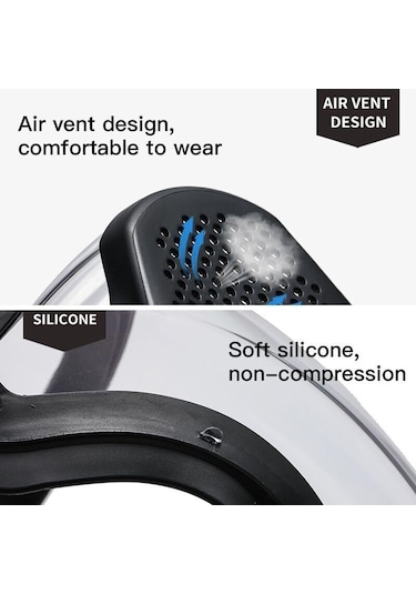 Şeffaf Tam Yüz Kalkanı Yeniden Kullanılabilir Toz Geçirmez Buğu Önleyici Maske Mutfak Koruma Sıçrama Önleyici Maske