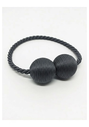 Mıknatıslı Perde Bağlama Aparat Aksesuarı Braçol Antrasit